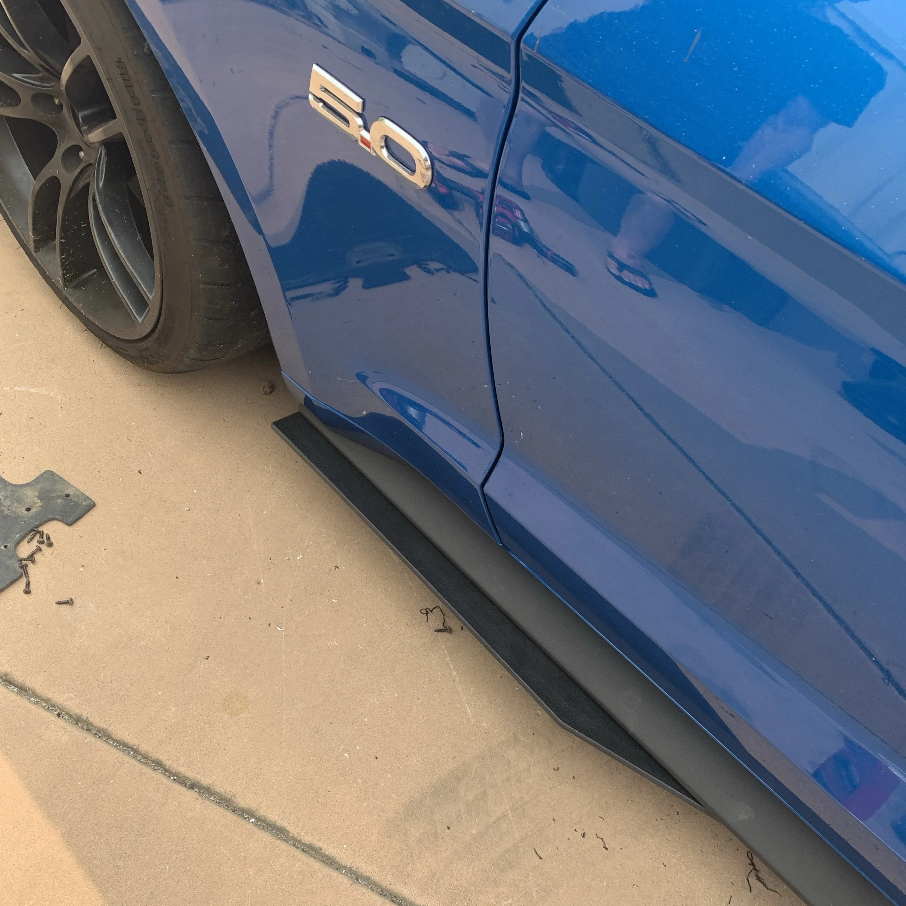 Mustang 15-23 GT500 Style Side Skirt Extensions - Image 3